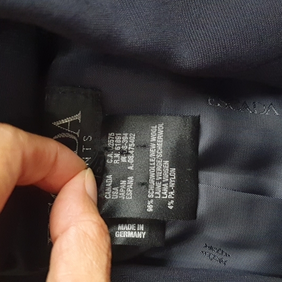 Escada Blended Wool Double Breasted Blazer Jacket - Picture 6 of 11